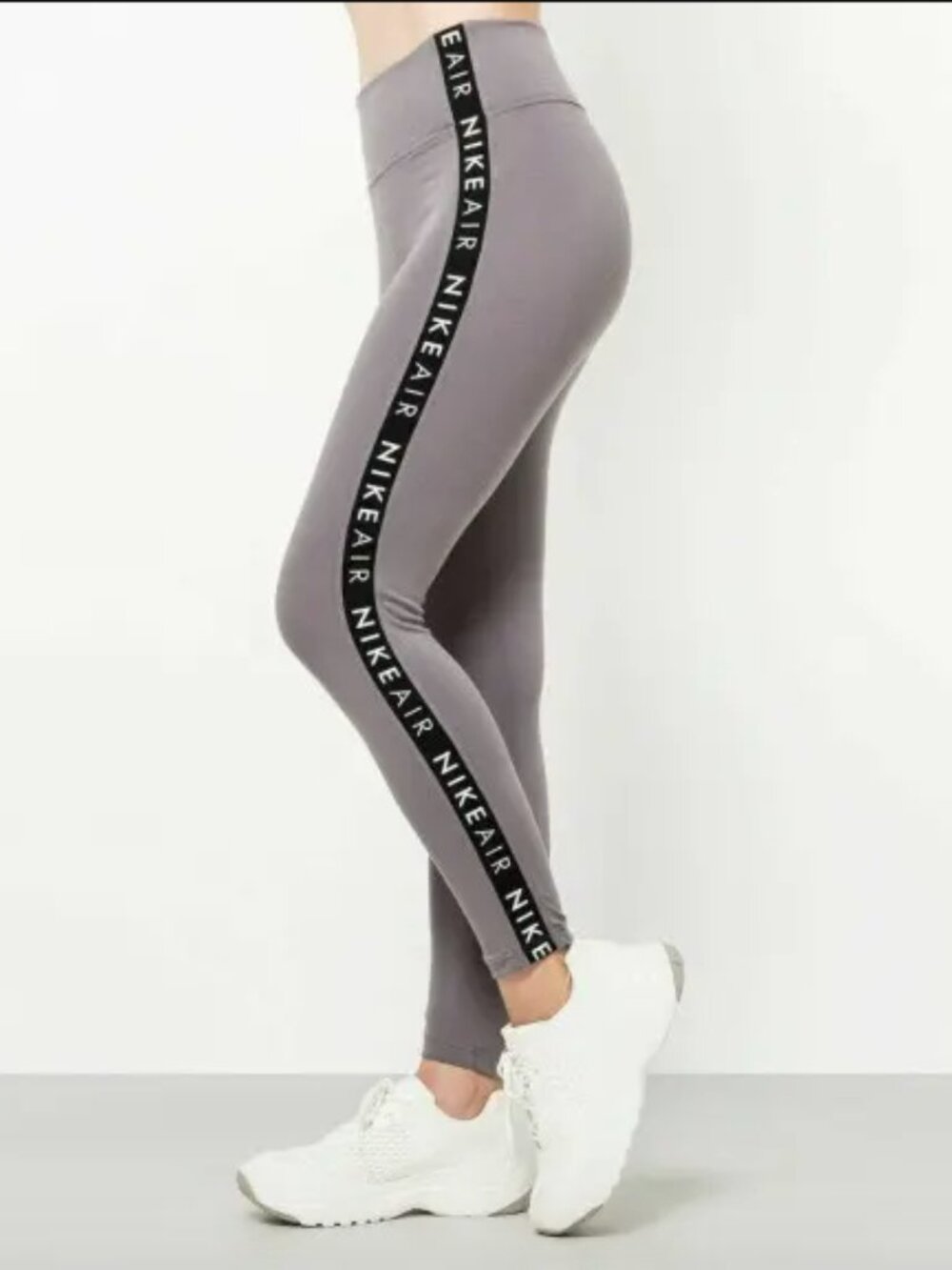 Nike Air 7/8 Leggings in Pumice Size Medium NWOT Logo